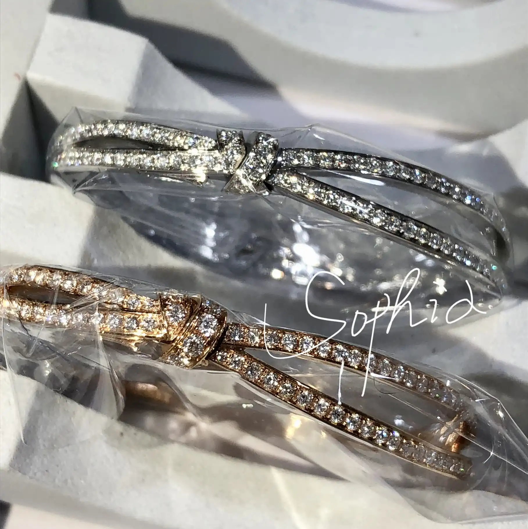 四叶草玫瑰金手链定制图片展示