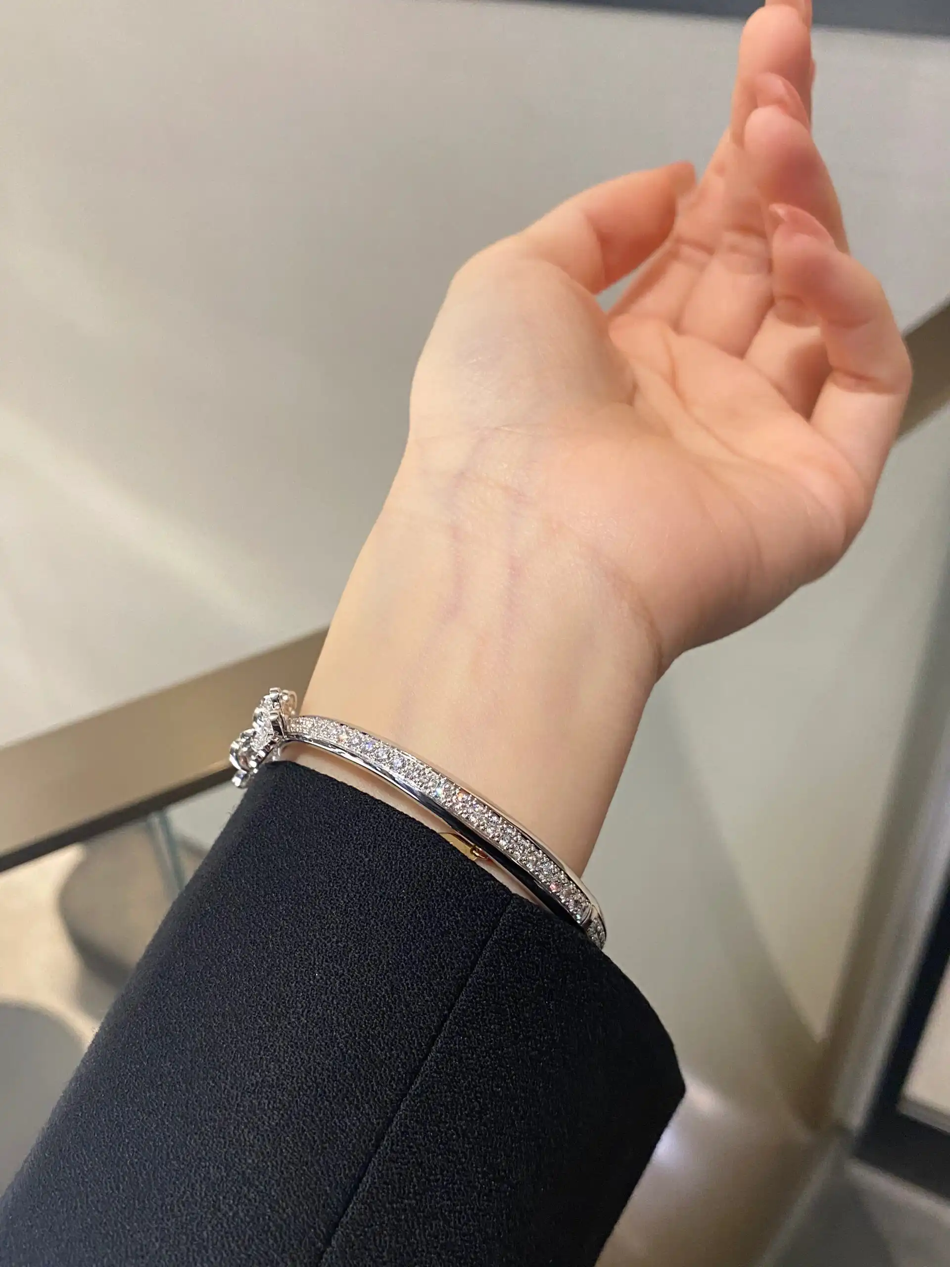四叶草玫瑰金项链定制图片展示
