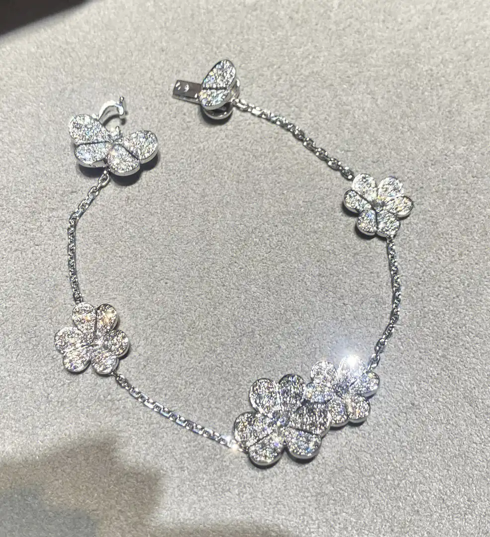 四叶草玫瑰金手串定制图片展示