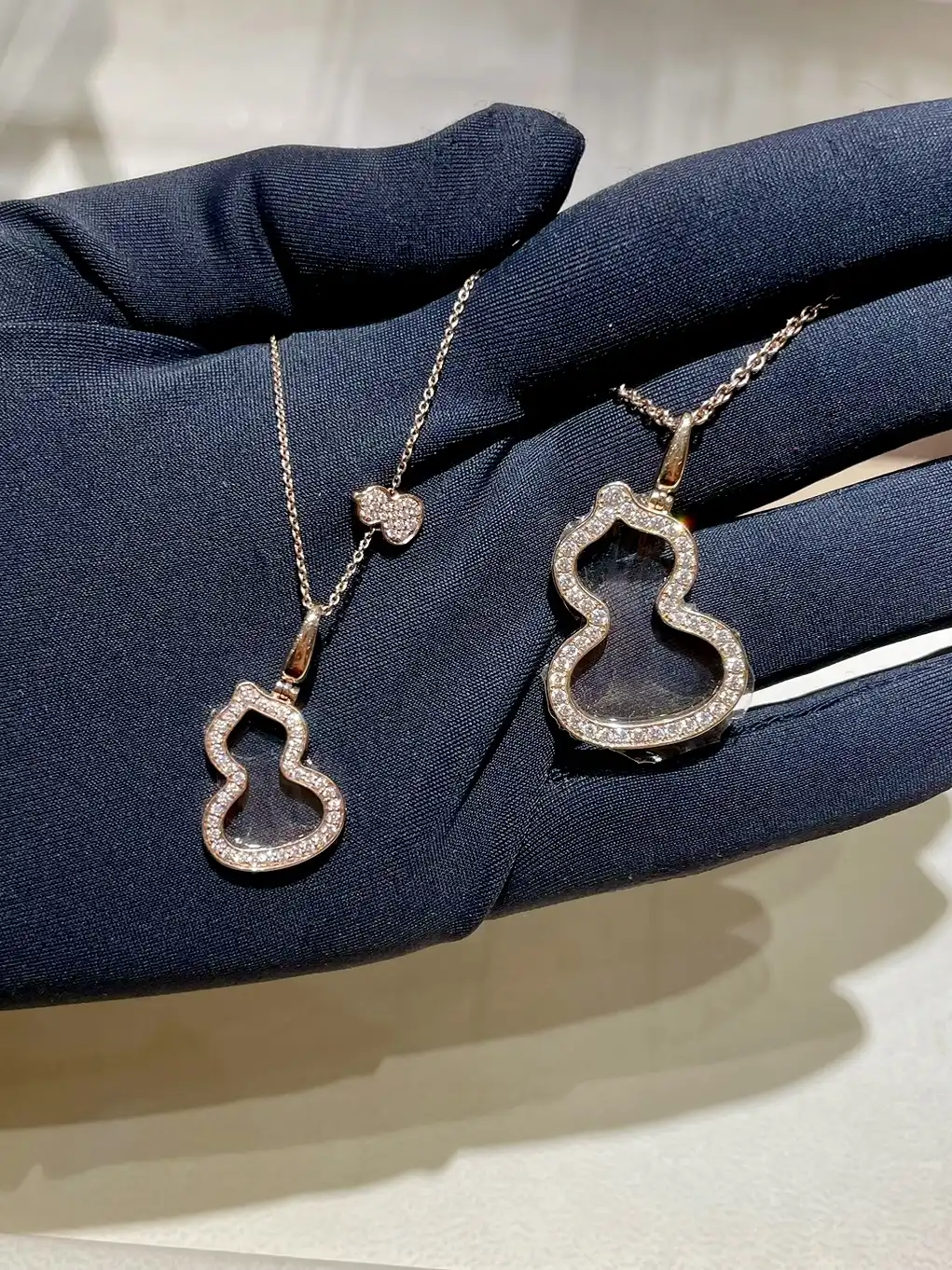 四叶草玫瑰金项链定制图片展示