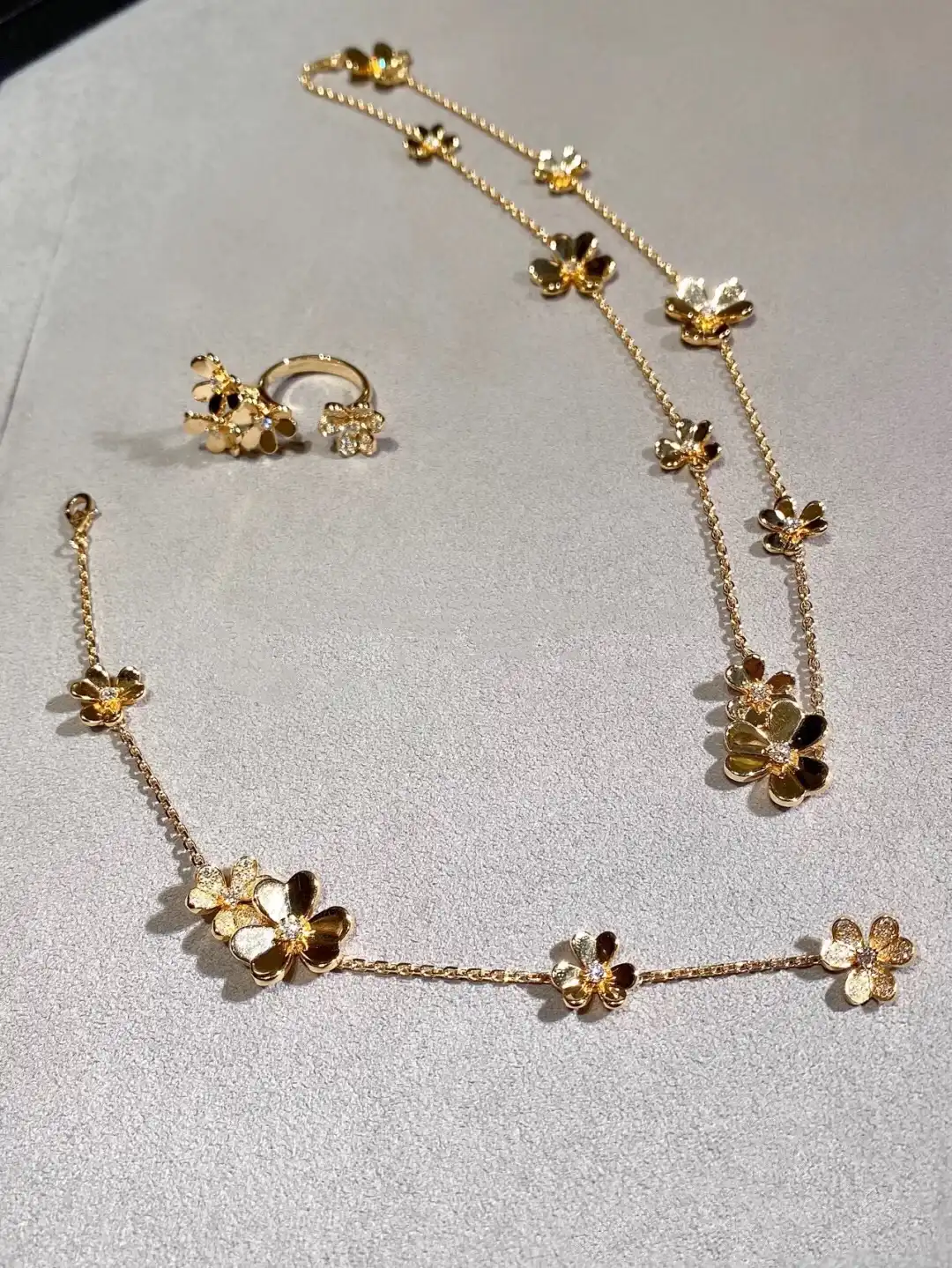 四叶草玫瑰金项链定制图片展示