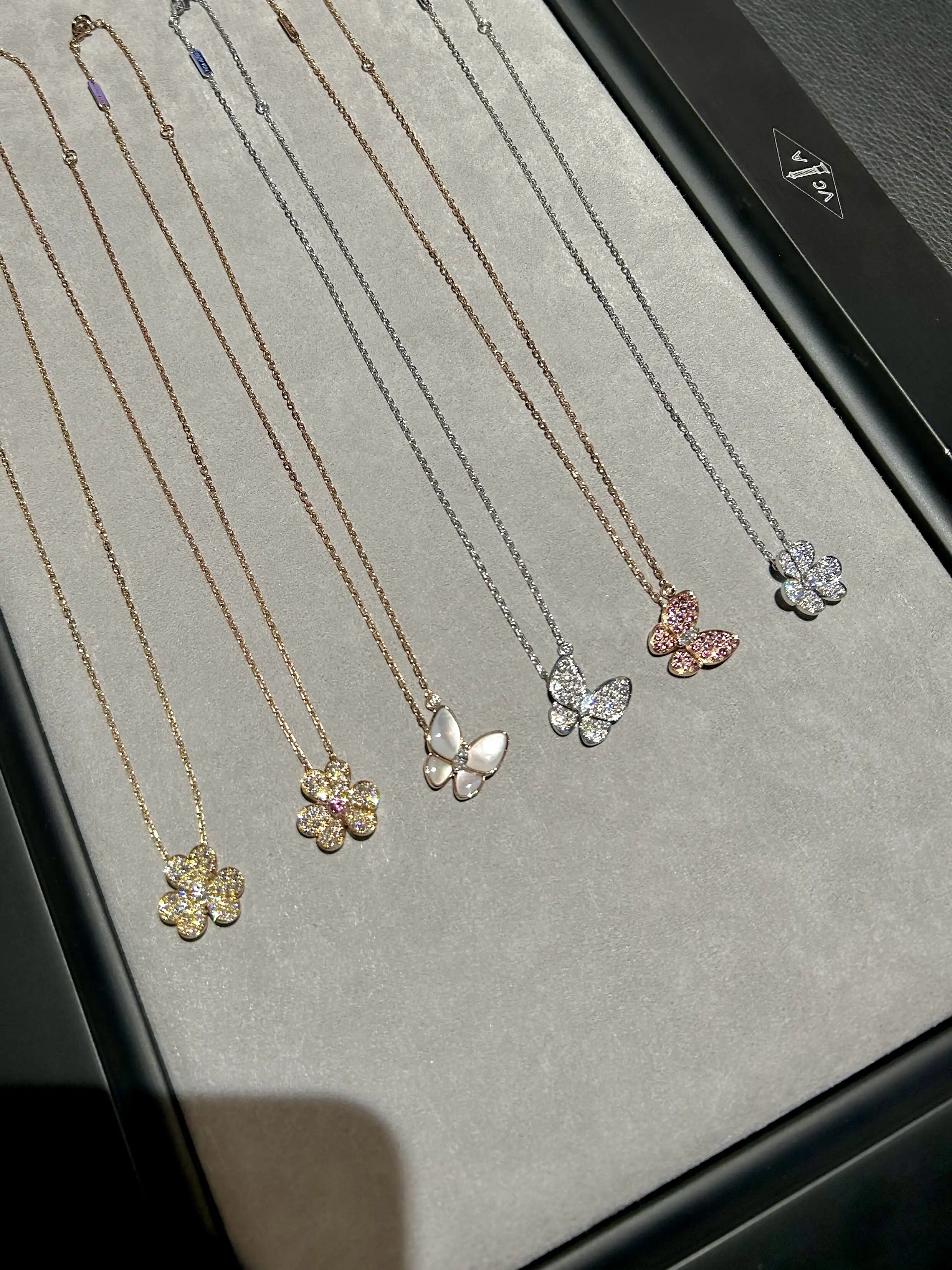 四叶草玫瑰金项链定制图片展示