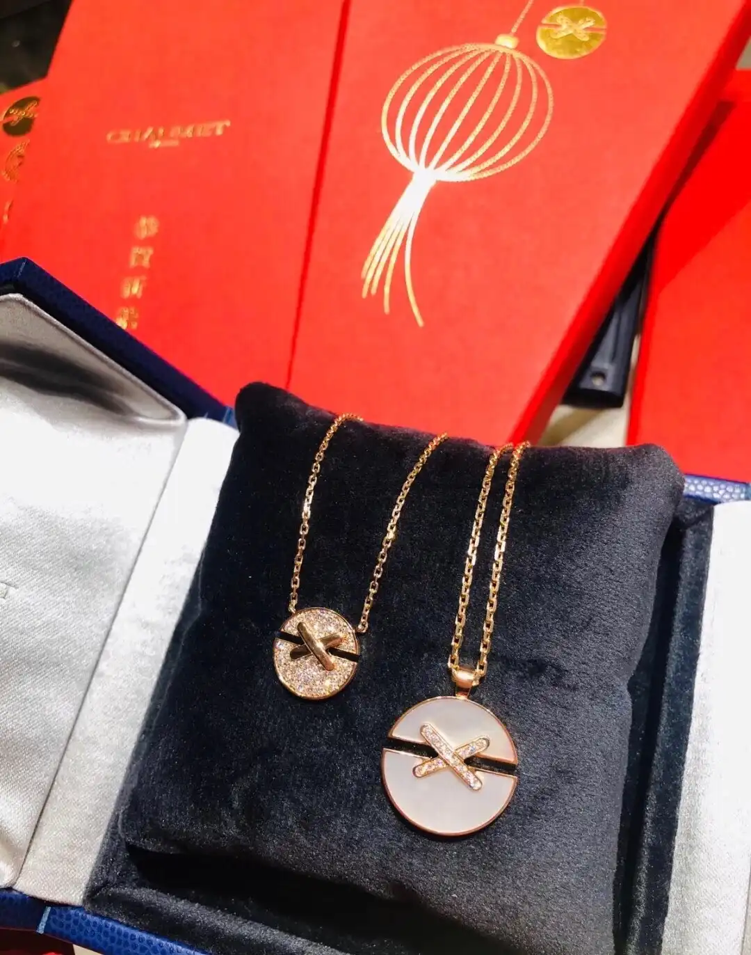 四叶草玫瑰金项链定制图片展示