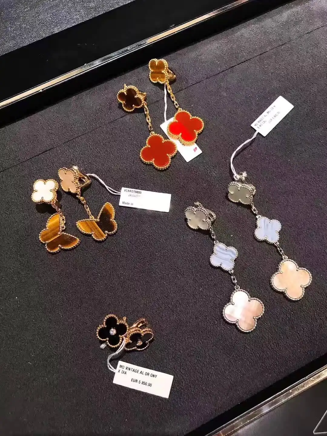 四叶草玫瑰金项链定制图片展示