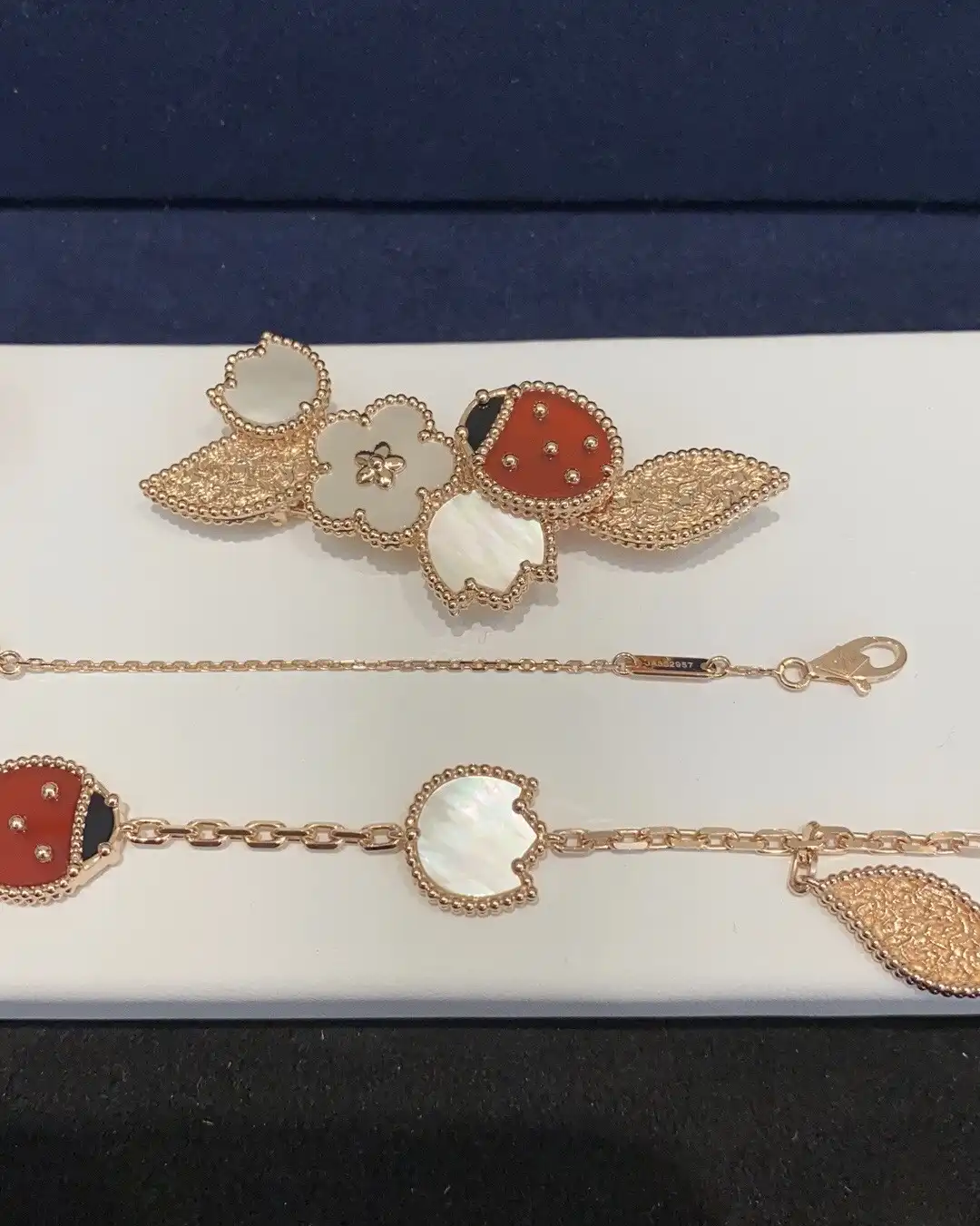 四叶草玫瑰金项链定制图片展示