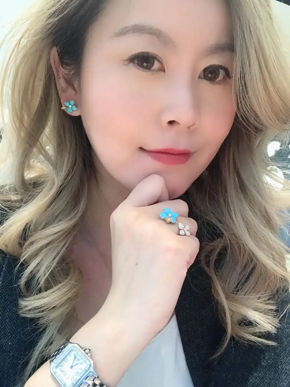 四叶草玫瑰金项链定制图片展示