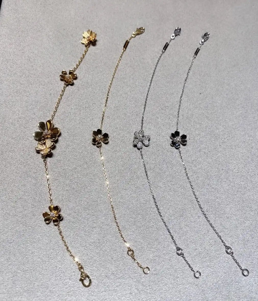 四叶草玫瑰金手串定制图片展示