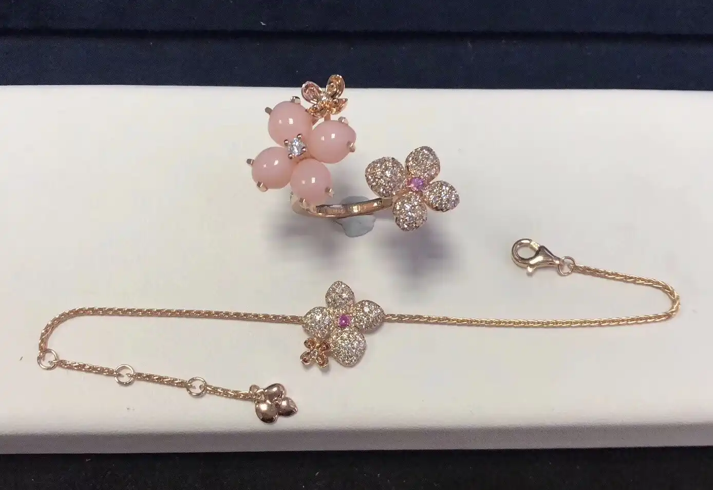 四叶草玫瑰金手串定制图片展示